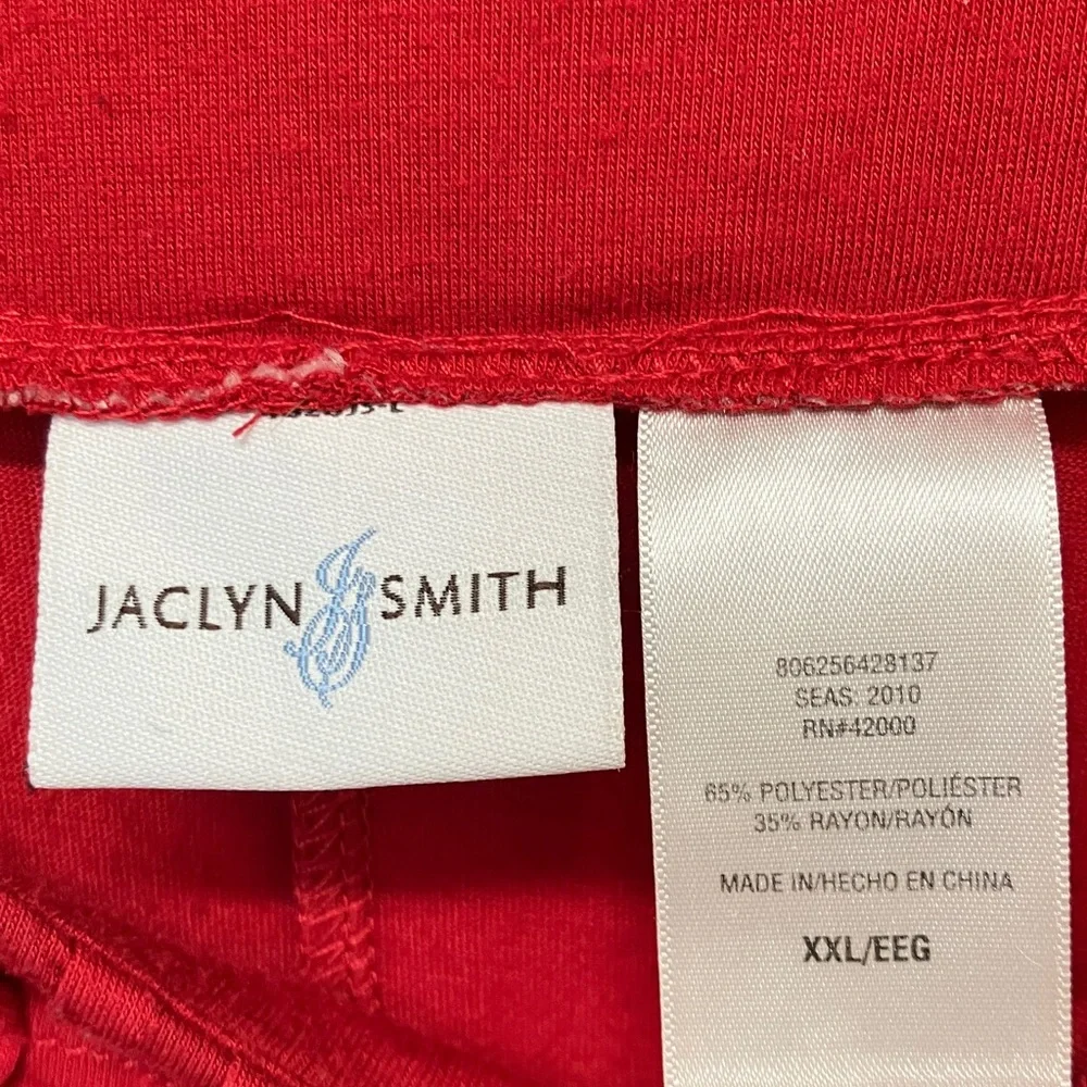 Jaclyn Smith, Ruby Red Short Sleeve Women's Top, XXL - Picture 9 of 10